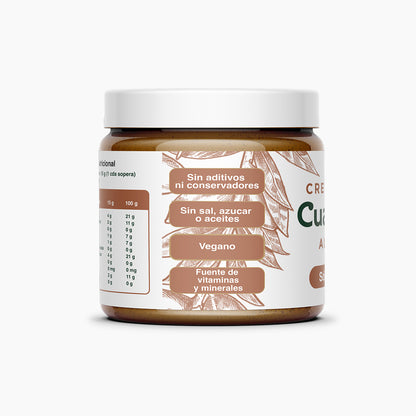 Crema de almendras sin aditivos ni conservadores sin sal azucares o aceites vegano 100% natural